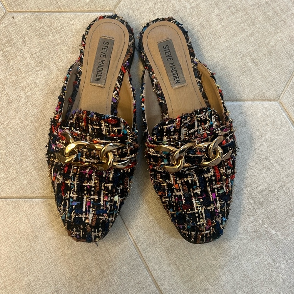 Steve Madden Cassady loafer mules. Size 6